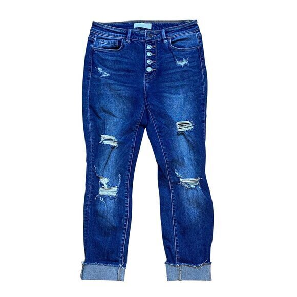 Vervet Womens Distressed Denim Jeans Size‎ 29 VT917 - Picture 1 of 9
